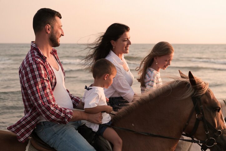 Take a horseback ride on the beach in Colombia