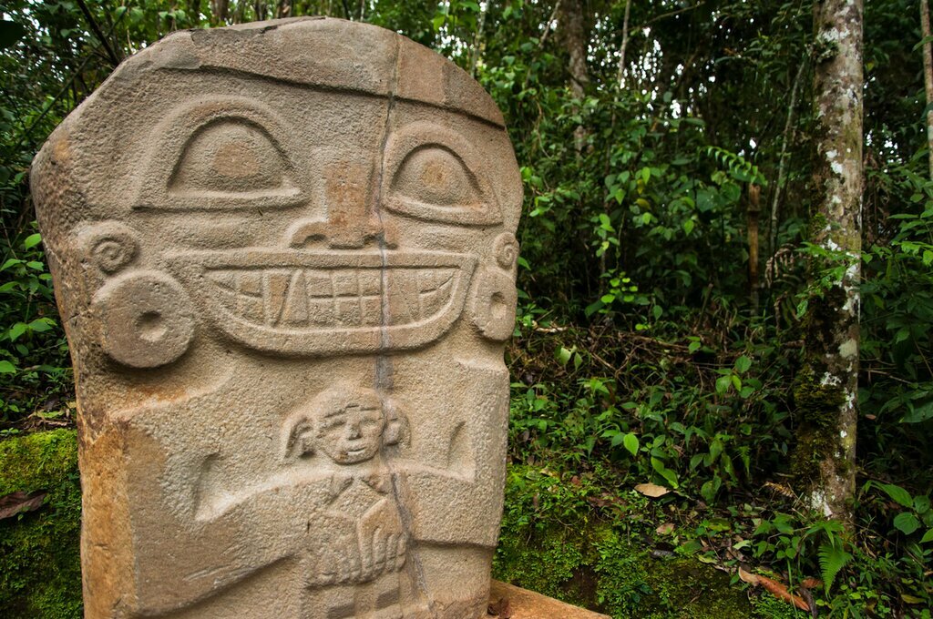 See megalithic sculptures at San Agustín