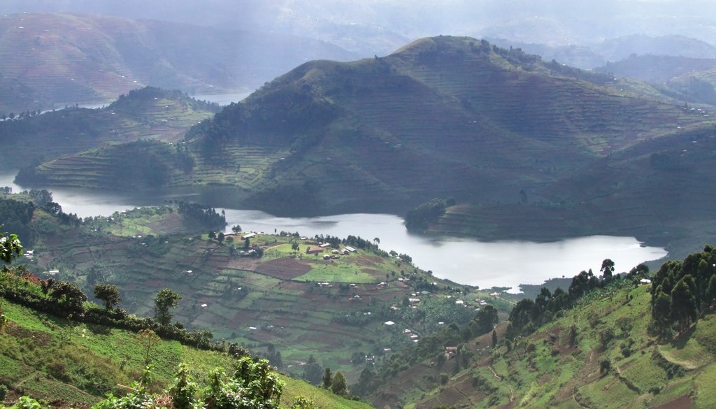 Virunga Mountains in Uganda