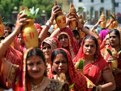 Nepali People Celebrating The Dashain Festival