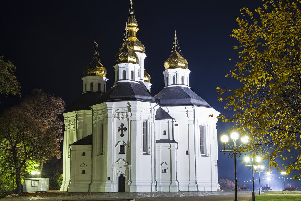 Ukraine - Ancient Catherine's Church - Kiev Patriarchate Orthodox Church, Chernigov ( Chernihiv) city