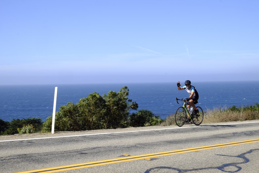 Enjoy stunning views as you cycle the Pacific Coast Highway