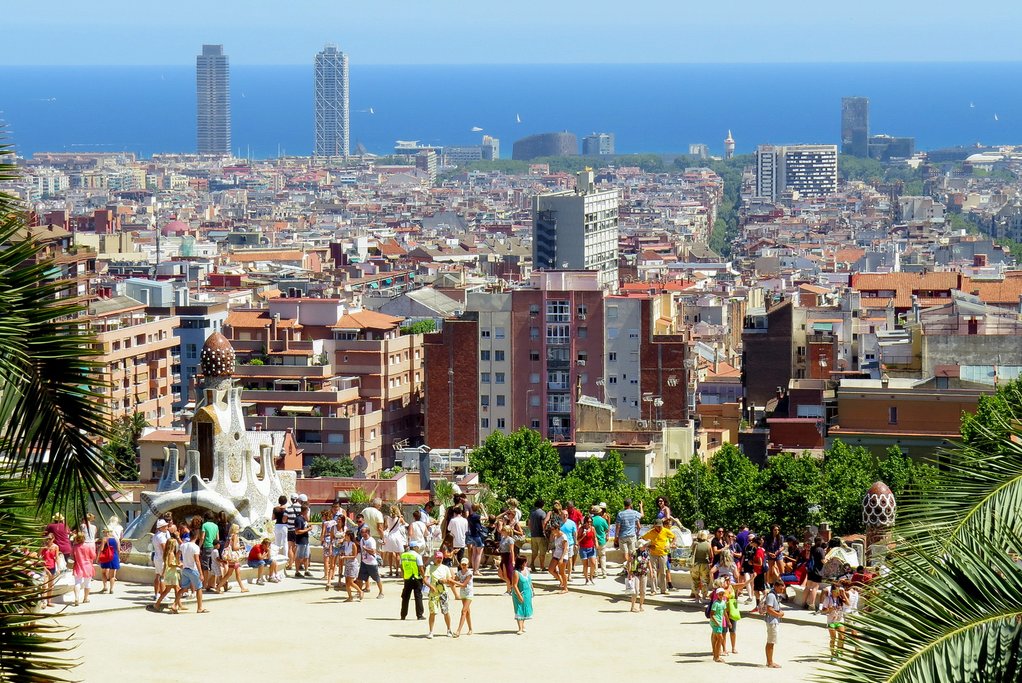 Observation deck at Park Guell