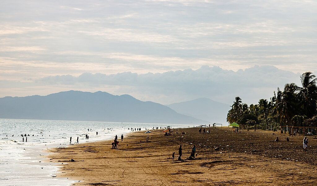 View Of Volcanic Beach In Puntarenas, Costa Rica.