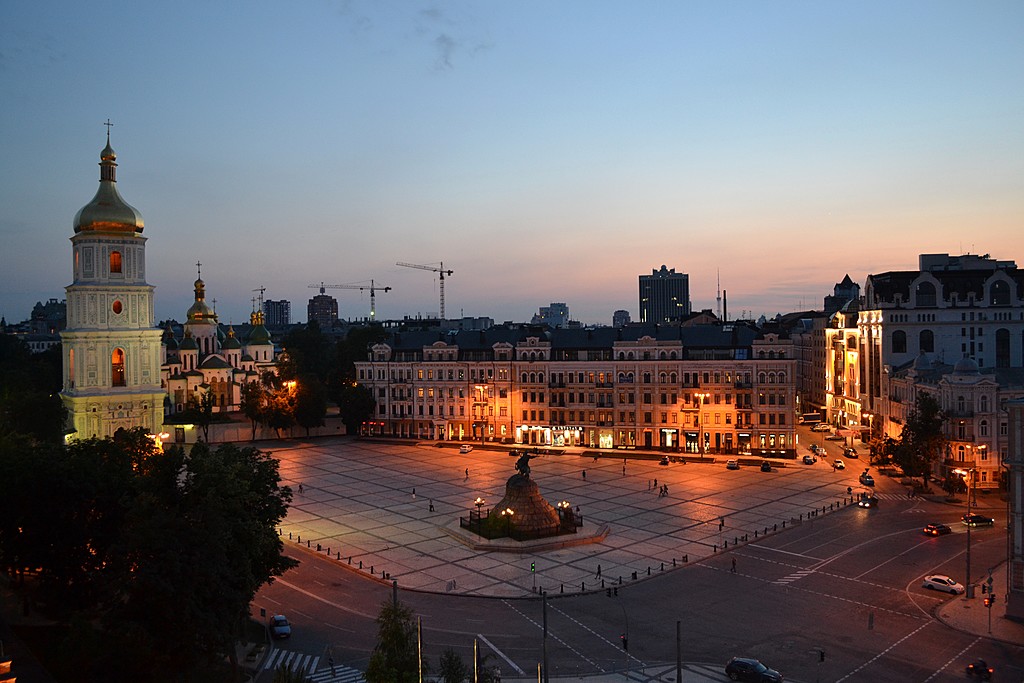 Kyiv at night
