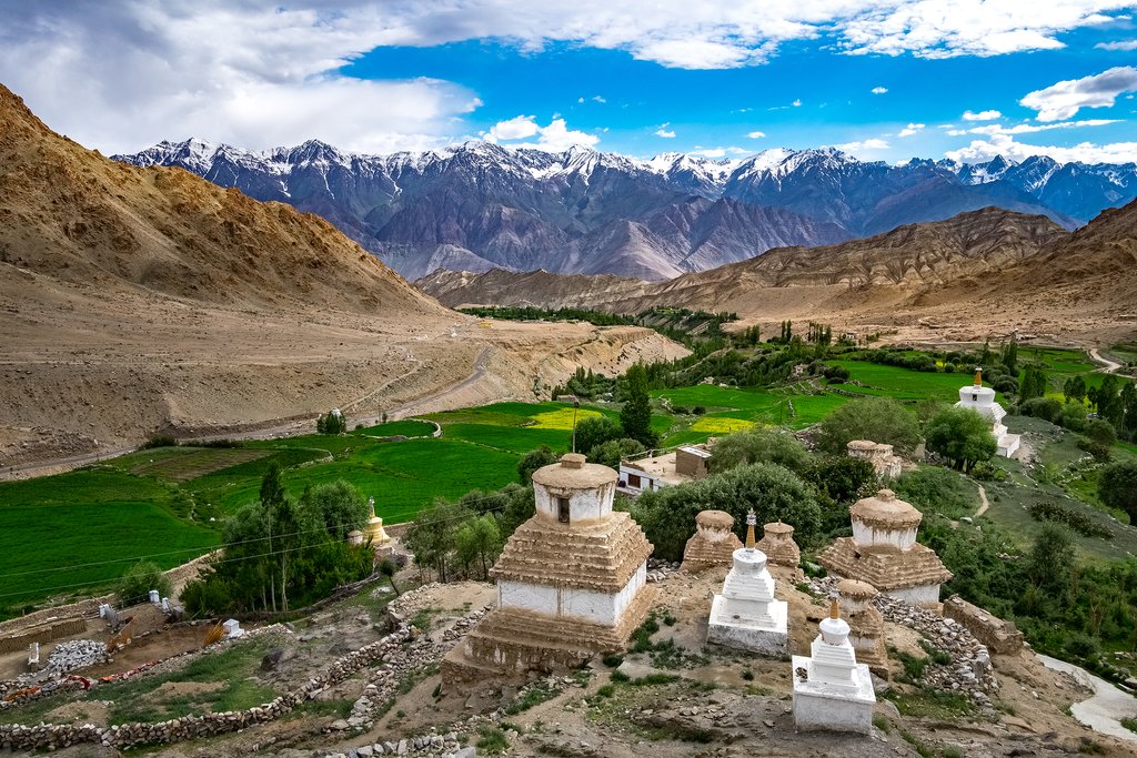 Valley surrounding Likir Monastery, Ladakh
