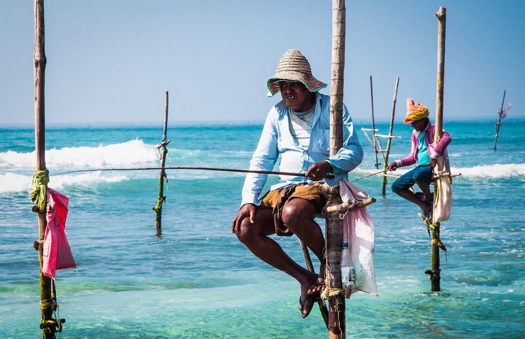 Fishermen in Weligama