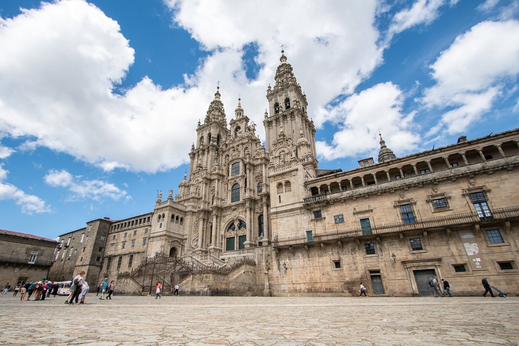 Santiago de Compostela Cathedral viewed from Obradoiro Square