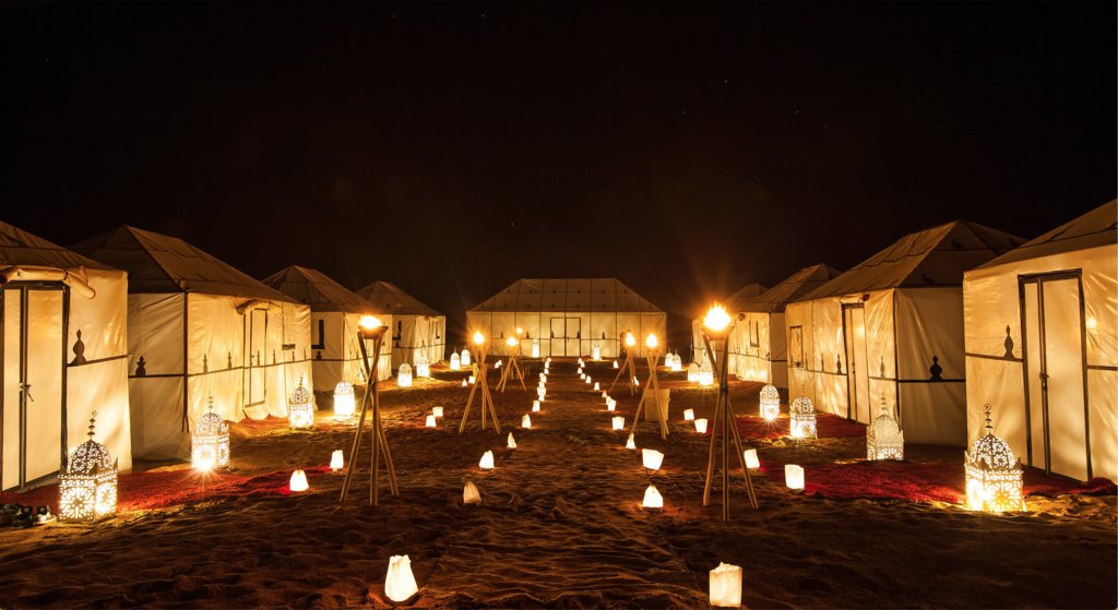 Glamping in the Sahara