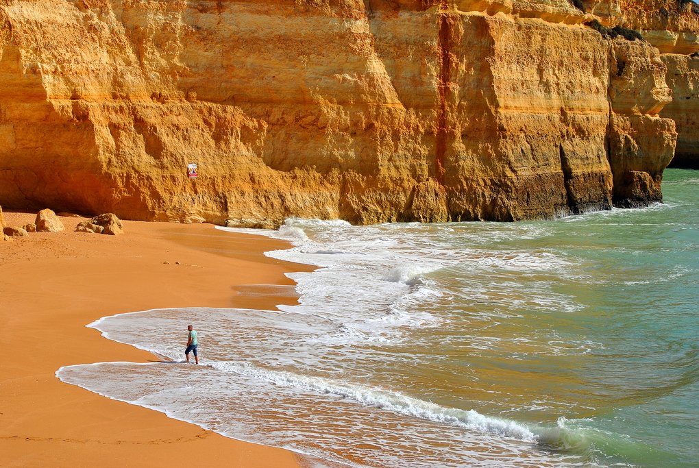 Beach on the Algarve coast
