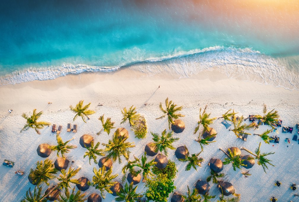 The white beaches of Zanzibar