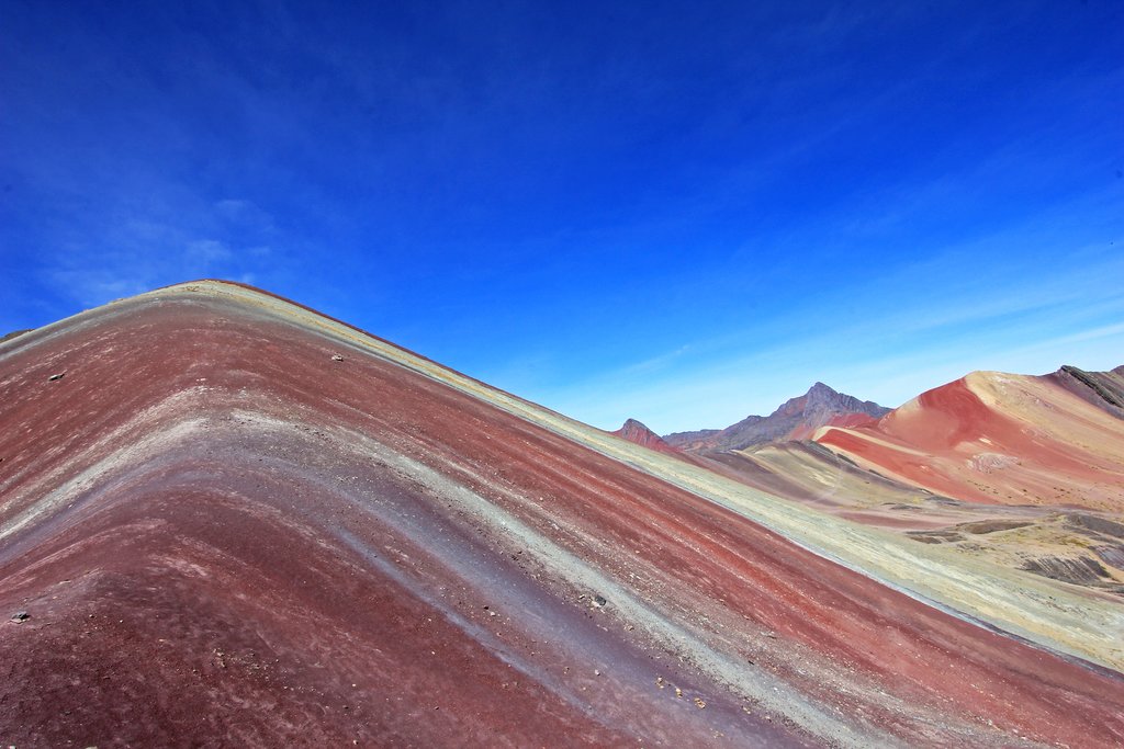 The beautiful colored mineralization of Rainbow Mountain