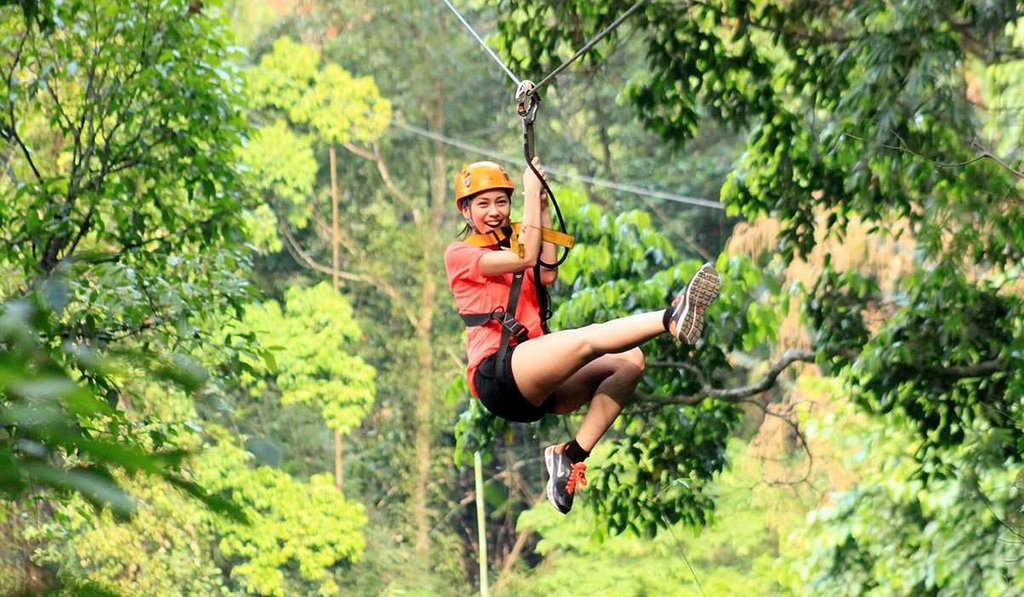 A fun zipline adventure