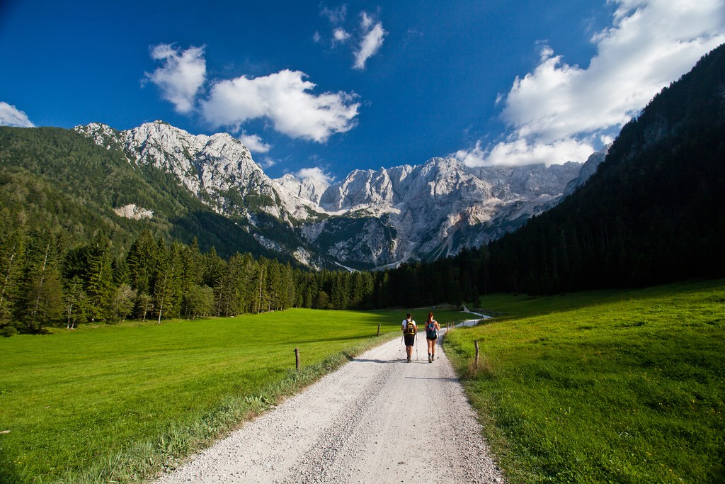 The picturesque trails of the Jezersko region