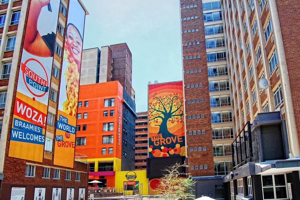 Braamfontein, a central suburb of Johannesburg