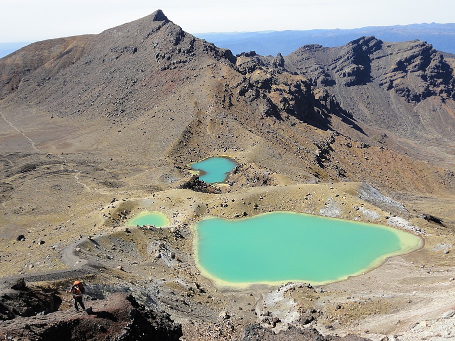 Emerald Lakes on the Tongariro Alpine Crossing