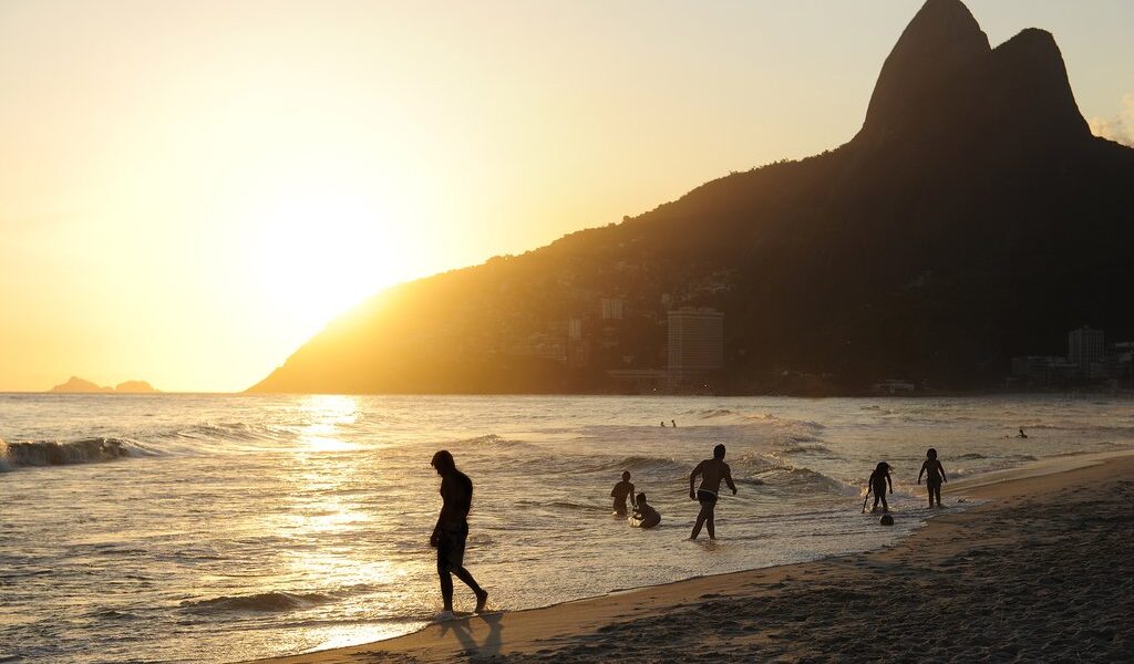 Sunset At The Beach, Rio De Janeiro, Leblon