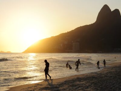 Sunset At The Beach, Rio De Janeiro, Leblon