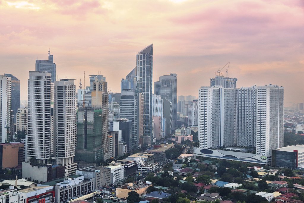 Aerial view of Manila