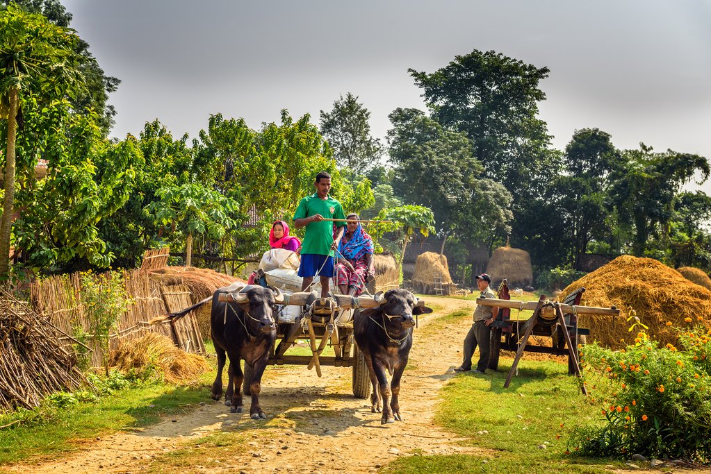 Traditional village life in Nepal