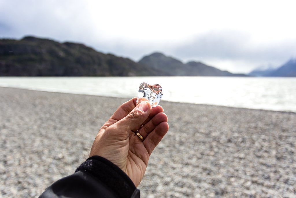 Glacial ice in Chile