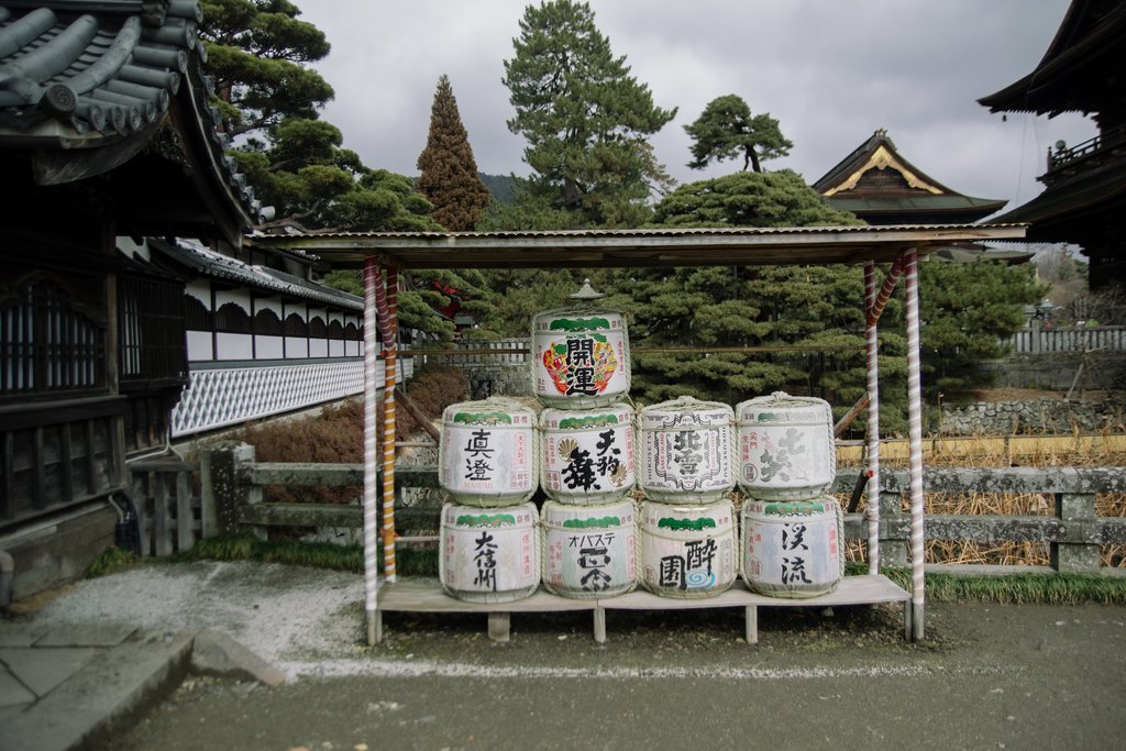 Barrels of sake