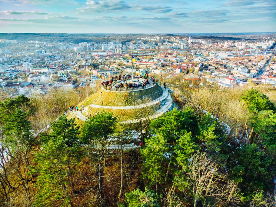Ukraine - Lviv - View over Lviv from High Castle