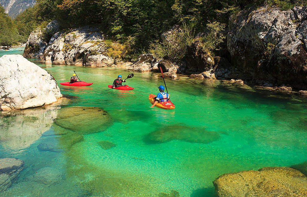 See the colors of the Soča river