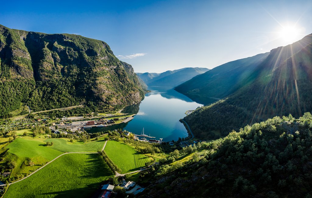 Ferry across this branch of the Sognefjord
