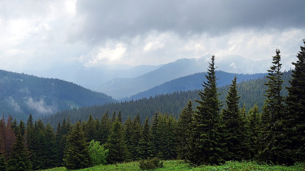View over the Carpathians