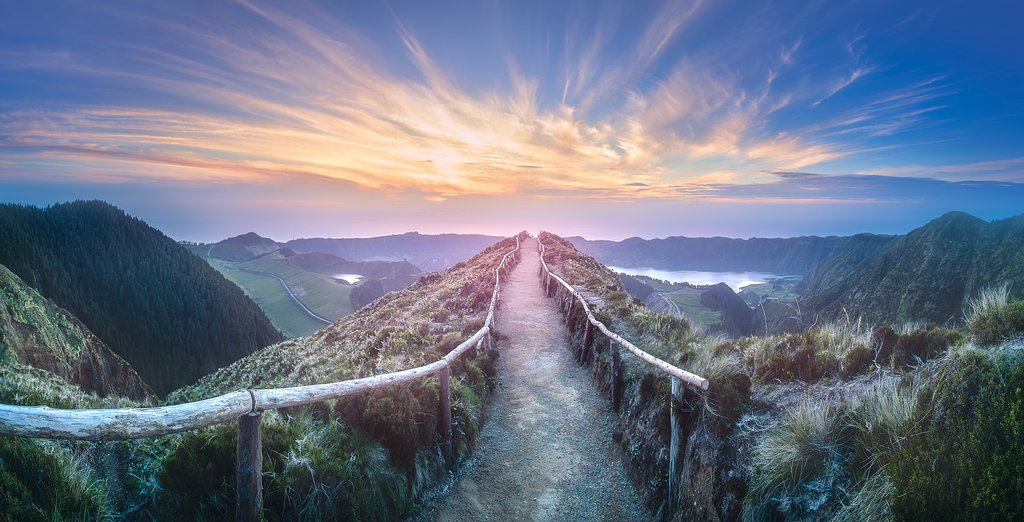 The striking landscape on São Miguel