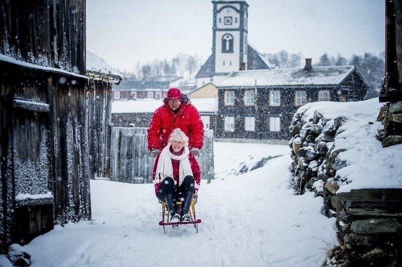 Travel by sled in this charming village.