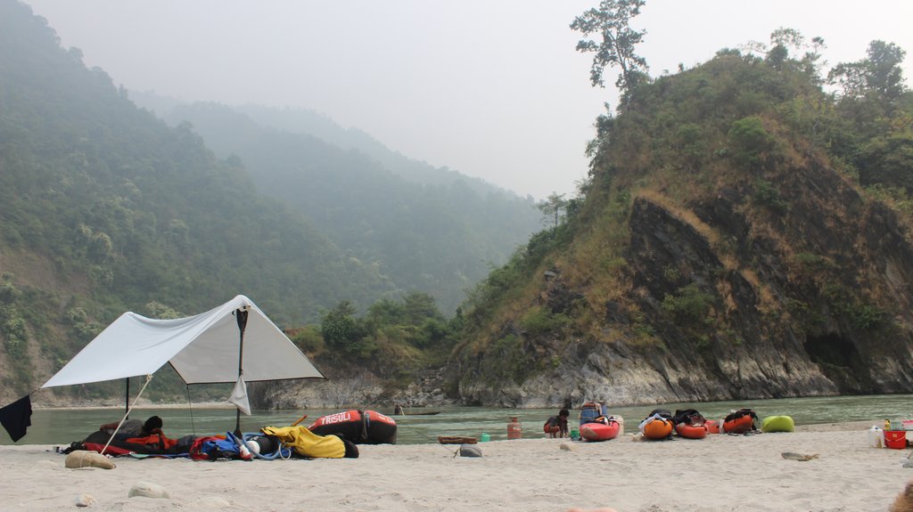 Camp along the Seti River