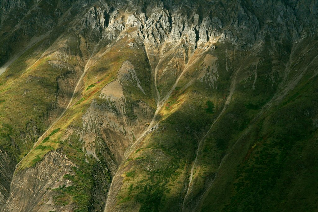Aerial view of Wrangell St. Elias National Park, Alaska