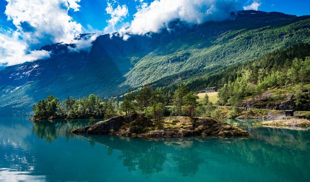 Beautiful Nature Norway natural landscape.