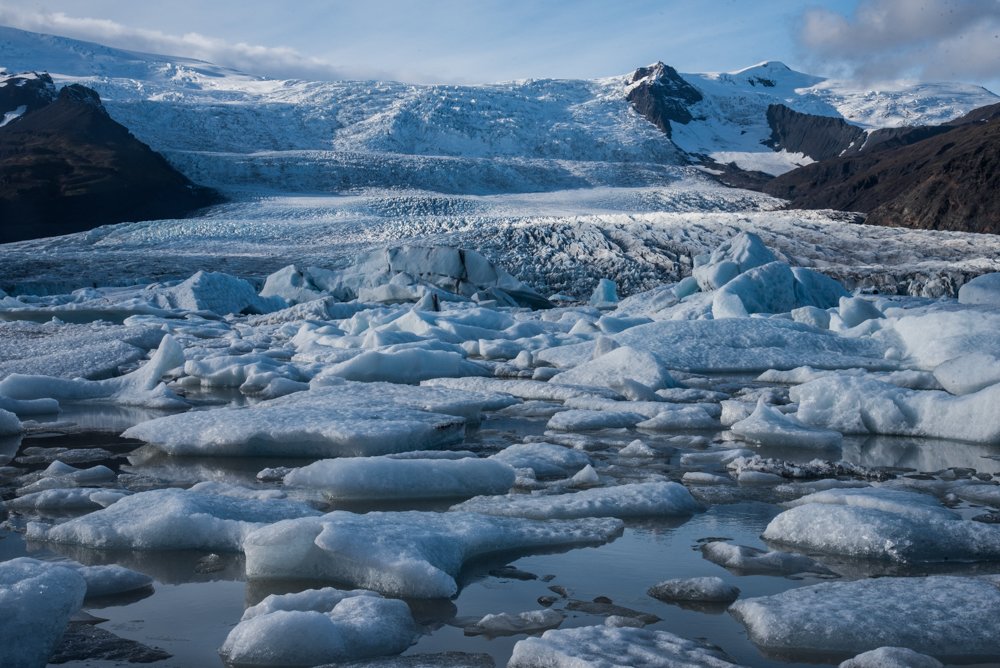 Icebergs at Fjallsárlón Glacier Lagoon (photo by Chris McCarty)