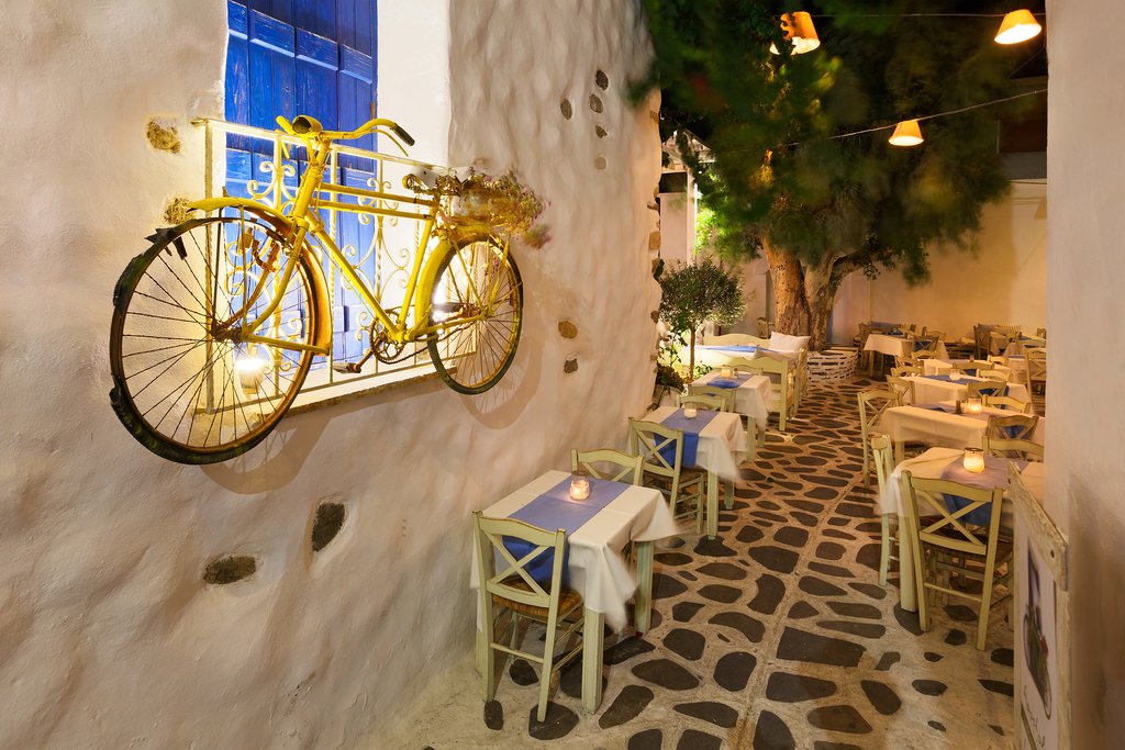 Old Town in Naxos, Greece