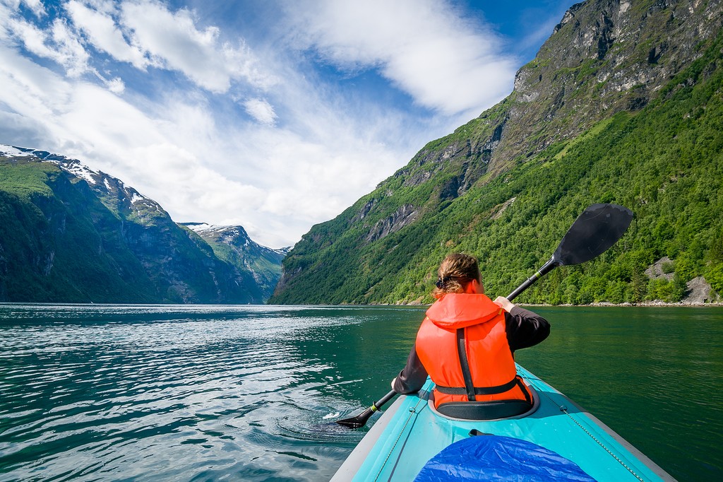 Explore the fjords by kayak
