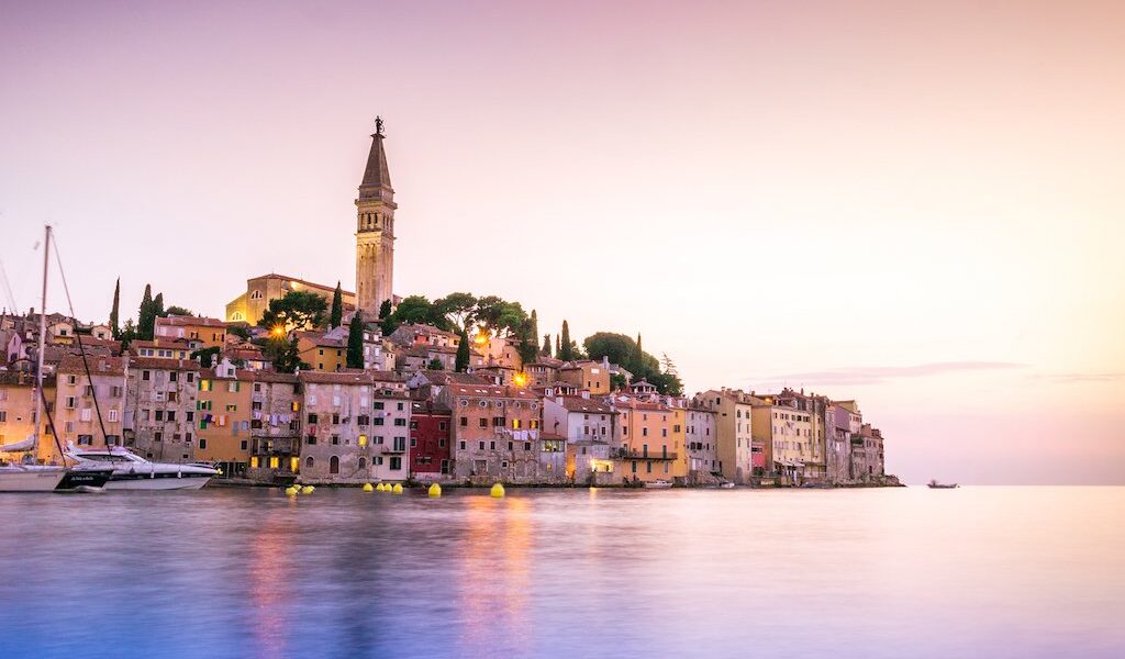 Historic Rovinj During Sunset, Croatia