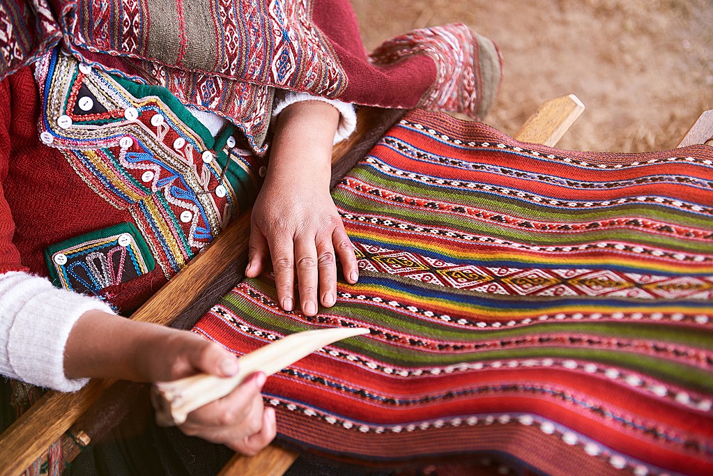 Traditional handmade wool textiles