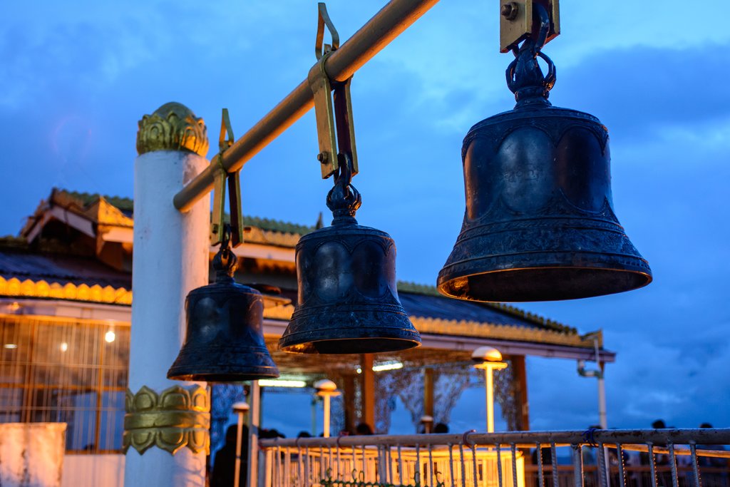Copper bells in Taung Kwe Pagoda, Loikaw