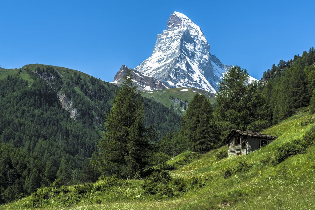 Hillsides surrounding the Matterhorn