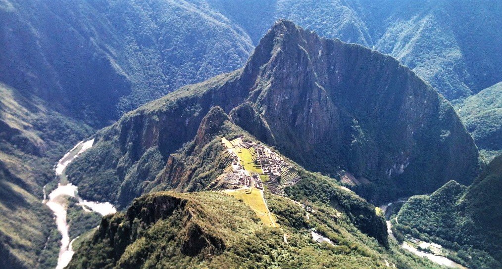 Seen from the air, the inspiring citadel takes up most of a clifftop