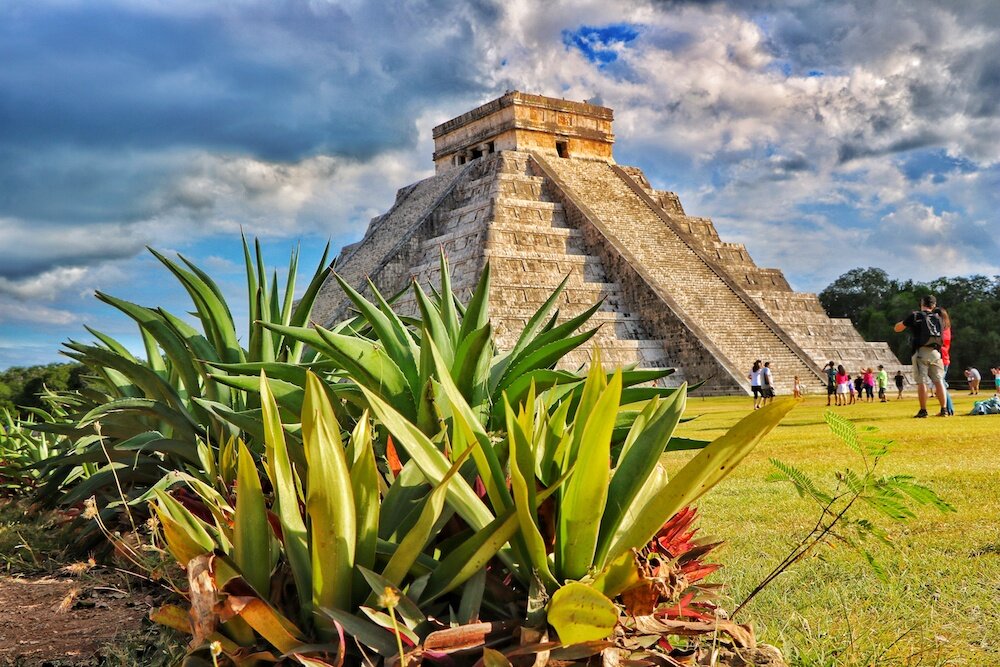 Chichen Itza's towering pyramid of Kukulcan