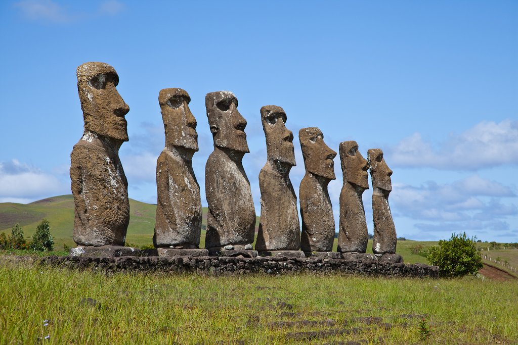 Moai statues on Easter Island