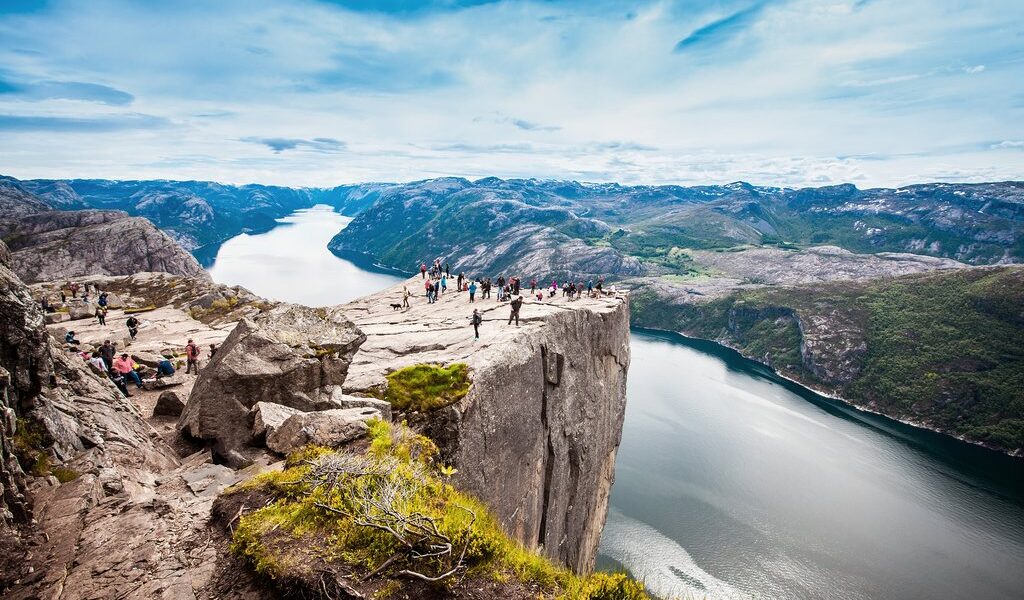 NORWAY- June 22, 2015: Preikestolen or Prekestolen, also known b