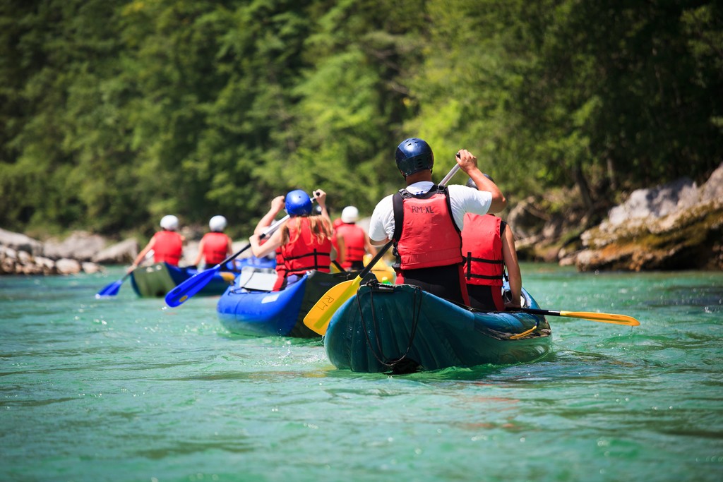 Rafting on the Soca River