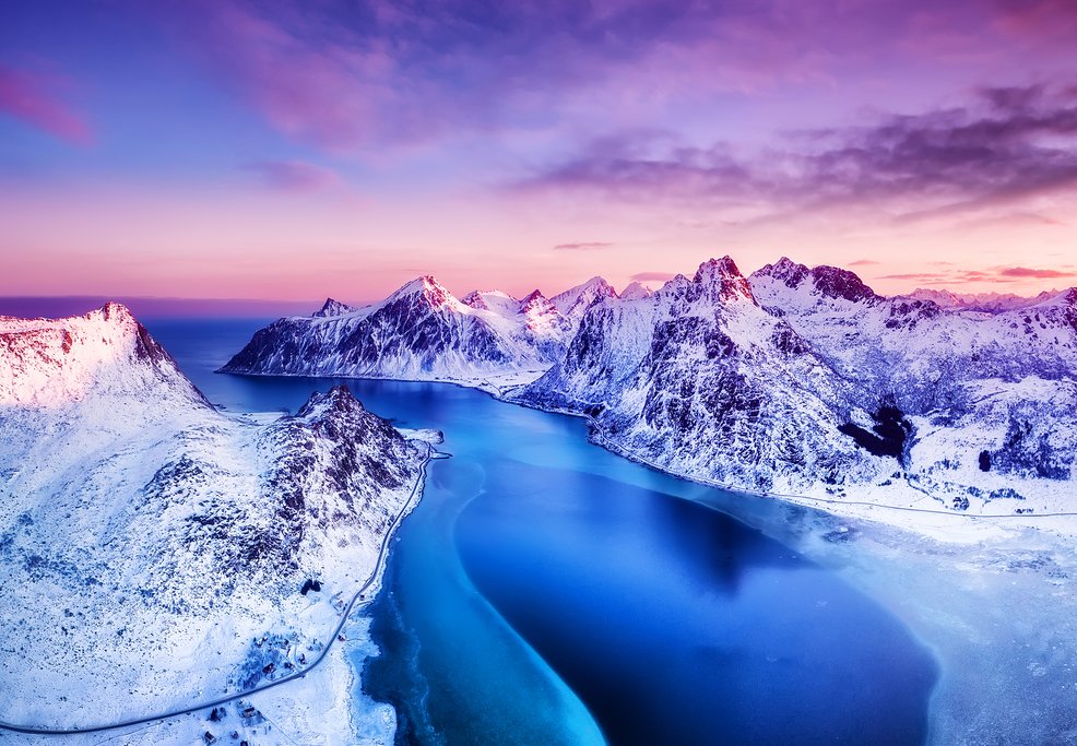 Snowscapes in the Lofoten Islands