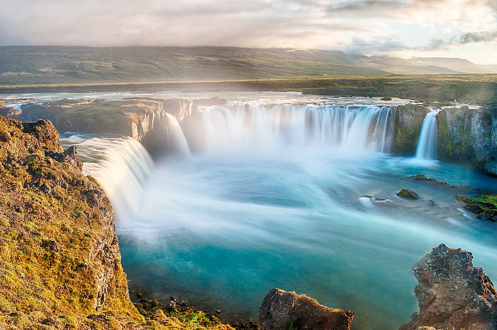 Godafoss Waterfall in Northern Iceland