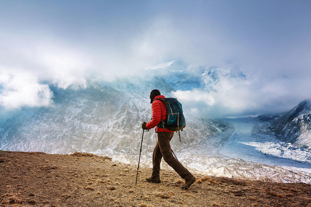 Hiker in Nepal